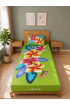 Hand Painted Rayon Bedsheet Set Single Size